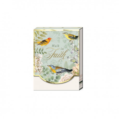Pocket carnet de notes aimanté - Faith Birds