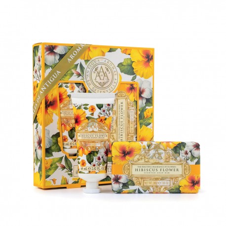 Gift set hand cream 60ml and bar soap 200g - Hibiscus Flower
