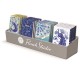 Présentoir prépack 24 carnets notes long aimanté(4x6) - Azure Peacock