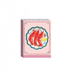 Pocket carnet de notes aimanté - Mediterranea (Prawns)