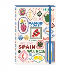 Carnet de notes couverture souple élastique - Mediterranea (Destina)