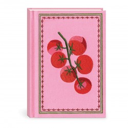 Fabric embroidered journal - Mediterranea (Tomatoes)