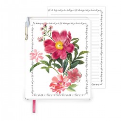 Carnet de notes & stylo - Notable Floral (peony) 