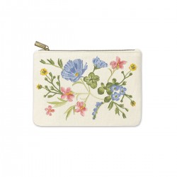 Trousse brodée MM - Ephemeral Garden