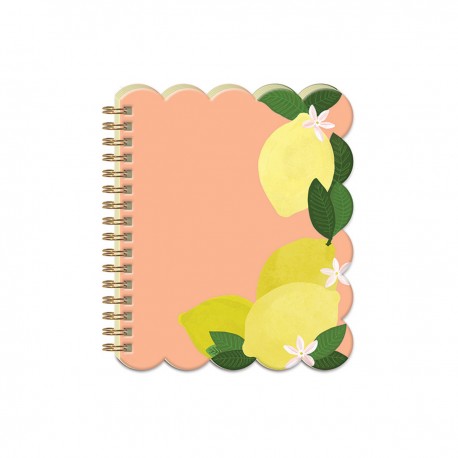 Mini spiral journal - Fruit & Fleur (Lemons)