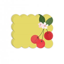 Bloc notes découpé - Fruit & Fleur (Cherries)