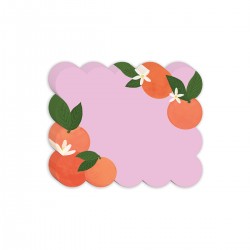 Die cut notepad - Fruit & Fleur (Oranges)