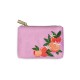 Porte-monnaie brodé - Fruit & Fleur (Oranges)