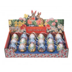 Présentoir 36 mini oeufs à garnir en métal - Vintage Easter