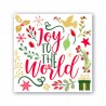 Pochette de 20 serviettes cocktail - Joy to the World