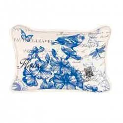 Coussin rectangulaire - Indigo Cotton 