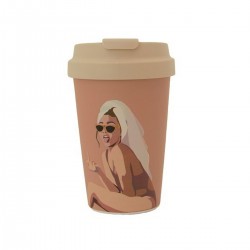 Mug de voyage 350ml en matiere vegetale Kylie - Bioloco Plant