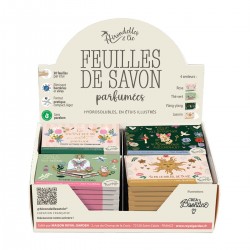 Display 32 soaps sheets cases - Créabisontine Aloe vera / Miel / Ocea