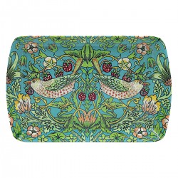 Mini plateau rectangulaire en mélamine - Strawberry Thief Blue