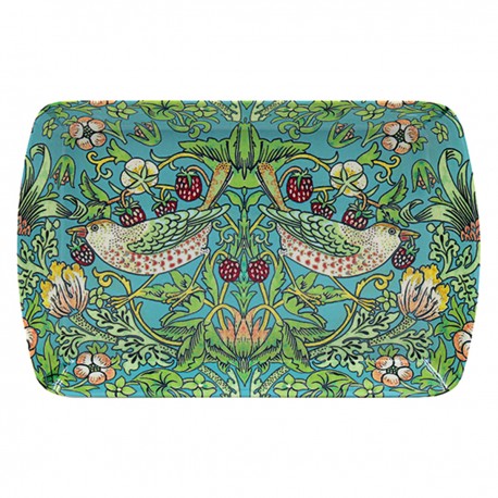 Small tray in melamine - Strawberry Thief Blue
