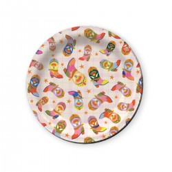 Empty pocket in kraft (dia. 12.5cm) - Farwest (AOP santiags)