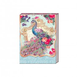 Pocket carnet de notes 'Blushing peacock'