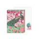 Pocket carnet de notes 'Cherry blossom peacock'