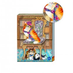 Pocket Carnet Notes 'Chat & Chaise'