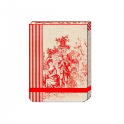 Pocket Carnet Notes (élastique rouge) 'Toile'