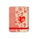 Pocket carnet de notes (élastique rouge) - Stripe Heart
