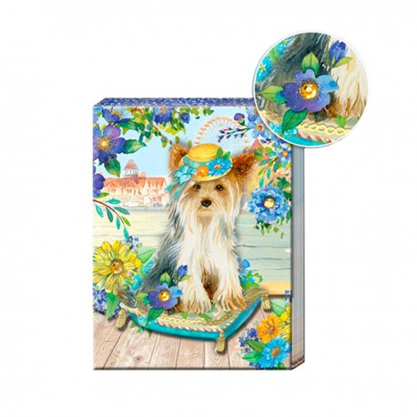 Pocket Carnet Notes 'Chien & Coussin'