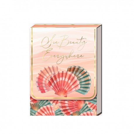 Pocket carnet de notes aimanté - Fan Shells