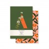 Set de 2 carnets de notes - Monogramme Floral A