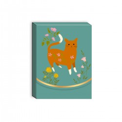 Pocket carnet de notes aimanté - Brown cat