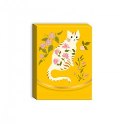 Pocket carnet de notes aimanté - White cat