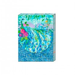 Pocket carnet de notes aimanté - Pagoda Peacock