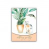 Pocket carnet de notes aimanté - Houseplant Calico*