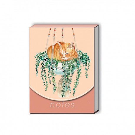 Pocket carnet de notes aimanté - Houseplant Tabby