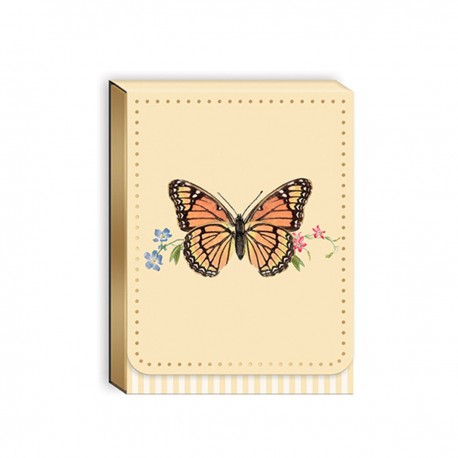 Pocket carnet de notes aimanté - Ephemeral Garden (Monarch Butterfly)