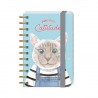 Pocket carnet de notes à spirales & élastique - Pawsitive Cattitude