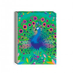Pocket carnet de notes aimanté - Paon-paon-pidou
