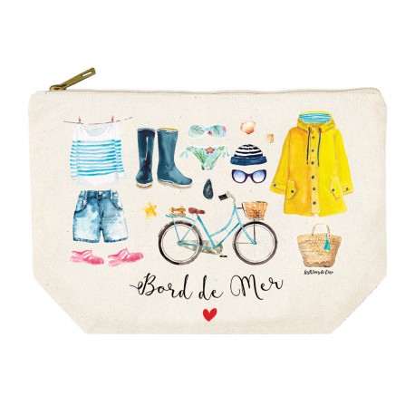 Trousse rectangulaire GM (28x20 cm) - Bord de mer