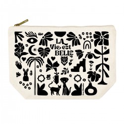 Trousse rectangulaire GM (28x20 cm) - La vie est belle