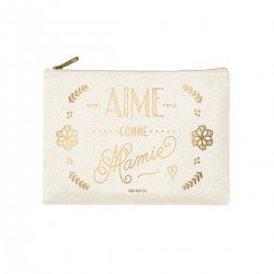 Trousse rectangulaire PM - Aime comme mamie