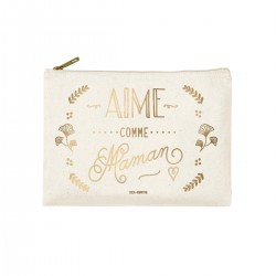 Trousse rectangulaire PM (20x13 cm) - Aime comme maman