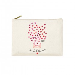 Trousse rectangulaire PM (20x13 cm) - Que de l'amour