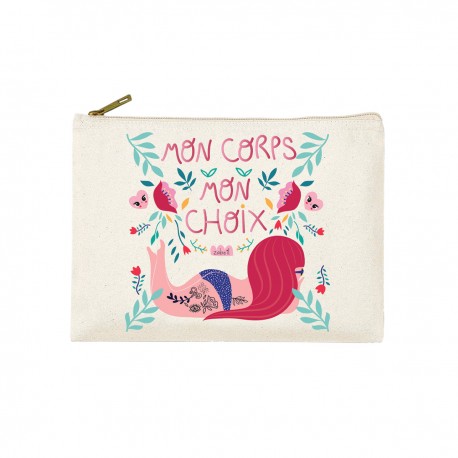 Trousse rectangulaire PM (20x13 cm) - Mon corps mon choix