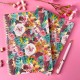 Carnet de notes A5 à spirale - Floral rose