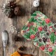 Tray recycled kraft (28x18 cm) - Noël floral