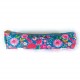Pencil case in cotton - Floral folk
