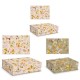 Large rectangular box set 3 - Neutral Floral