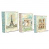 Set de 3 boîtes livres gigognes GM - Scenes of Paris