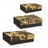 Rectangular box set 3 - Golden Botanical