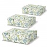 Large rectangular box set 3 - Leaf Pattern