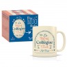Mug céramique beige mat 350ml - Club N°One (best collègue)